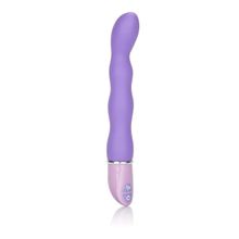 California Exotic Novelties Силиконовый фиолетовый вибратор Lia Magic Wand - 21 см. (фиолетовый)