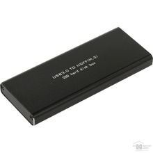 Orient 3502U3 Внешний контейнер, USB 3.0 для SSD M.2 NGFF SATA 6Gb s ASM1153E , поддержка TRIM, алюминий, черный цвет 30342