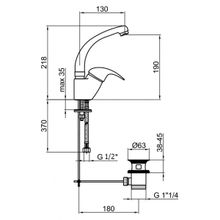 Webert Смеситель для раковины Sax SX831302015 хром