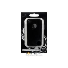 Чехол силиконовый Fonerange FSSGIP4B iPhone 4 черный глянец