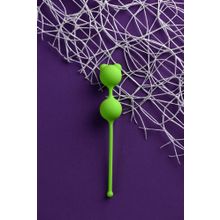 Зеленые вагинальные шарики A-Toys с ушками Зеленый