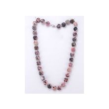 Бусики-Колечки Бусы Родонит "Рондо" арт.НРД-11(15)-60-1