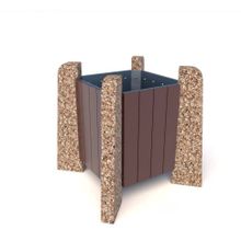 Вазон бетонный НЕСТ 70 (Московский гравий)