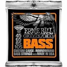 P03833 Coated Hybrid Комплект струн для бас-гитары, с покрытием, 45-105, Ernie Ball