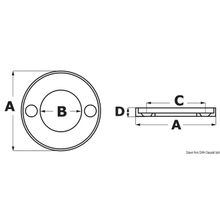 Osculati Collar anode f. foot Type 100, 43.510.00