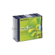 Диск CD-R Slim case (box) SONY 10CDQ80NSLD 48x 700 Mb (мегабайт) 10 шт