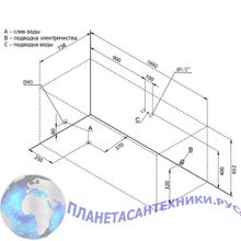 Акриловая ванна Aquanet Corsica 170x75