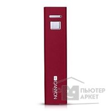 Canyon CNE-CSPB26R Aluminium compact battery charger. Color: red, Capacity: 2600mAh, Output: DC5V 1A, Input: DC5V 1A Output Charging: 1.5-2 hours, Input Charging: 2-3 hours. Cycle Life: в‰Ґ500 times