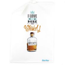 Полотенца: Полотенце кухонное Daribo I love you more then whiskey, 50x70 см DA70651