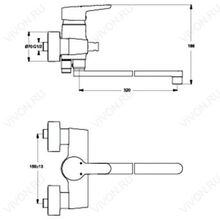 Ideal Standard Смеситель универсальный Connect B9923AA