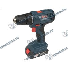 Дрель-шуруповёрт Bosch "GSR 180-LI Professional" 06019F8120, аккум. (Li-Ion 18В, 450 1700об. мин., быстроз.) + доп.аккум. + кейс [138680]