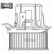 Электровентилятор Отопителя Mercedes W204 S204 W212 S212 A207 C207 X204 C197 R197 07-> LUZAR арт. LFH1556