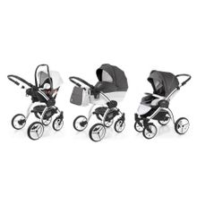 Коляска 3 в 1 Esspero Grand I-Nova (шасси White) - Grafite leatherette
