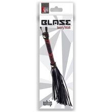 Чёрно-красная плеть BLAZE FLOGGER - 43 см. черный с красным