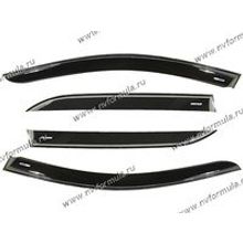 Дефлектор боковых окон Renault Logan 2 2014 седан накладной 4шт