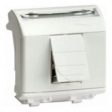 Розетка телефонная 2xRJ11 BRAVA, белый |  код. 76645B |  DKC