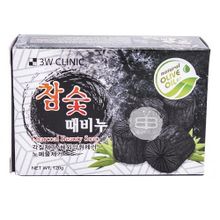 Мыло для лица и тела очищающее c углем 3W Clinic Dirt Soap Charcoal 120г