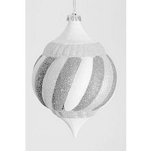 Новогодняя игрушка Элегантный подвес, диаметр 180 мм (оранжевый)