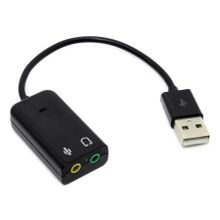 Звуковая карта USB ORIENT AU-01S, черная