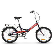 Велосипед городской STELS Pilot 430 20 (2018) рама 15 черный красный синий