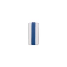чехол флип Canyon CNA-I5L01WB для iPhone 5, белый синий + защитная плёнка