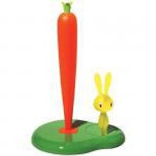 Alessi Держатель для бумажных полотенец Bunny and Carrot зеленый 20 см. арт. ASG42 GR