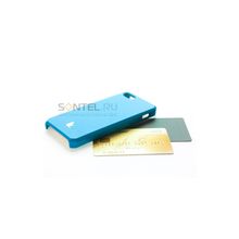 Накладка Jisoncase Executive для iPhone 5 голубая JS-IP5-001light blue