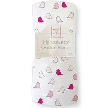 SwaddleDesigns Marquisette Little Chickies фуксия