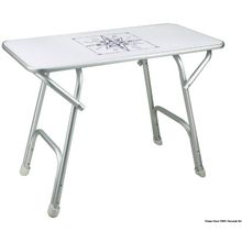 Osculati Rectangular Folding Deck Table, 48.354.02