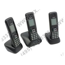 Р телефон Gigaset A420 TRIO [Black] (3 трубки с ЖК диспл., База, Заряд. устр-во) стандарт-DECT, РО, ГТ
