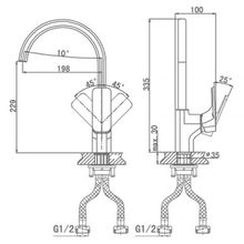 Смеситель D&K Berlin Technishe DA1432415 для кухни, черный