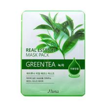Маска тканевая с зеленым чаем Juno Real Essence Mask Pack Green Tea 5шт