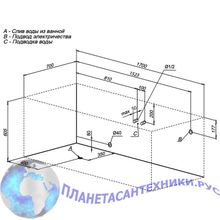 Акриловая ванна Aquanet Tessa 170x70