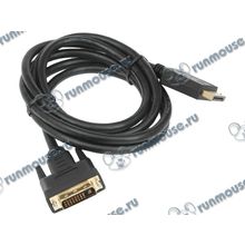 Кабель-переходник DisplayPort<->DVI Gembird "Cablexpert CC-DPM-DVIM-6", позолоченные контакты (1.8м) (ret) [131806]