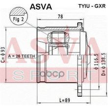 Шрус Внутренний Задний Toyota . Арт. Tyiugxr ASVA арт. TYIUGXR