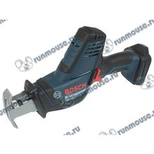 Ножовка Bosch "GSA 18 V-LI C Professional" 06016A5001, аккум. (Li-Ion 18В, 3050ход. мин.) + 3 пильных полотна + кейс (без аккум.) [132749]