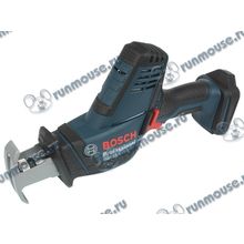 Ножовка Bosch "GSA 18 V-LI C Professional" 06016A5001, аккум. (Li-Ion 18В, 3050ход. мин.) + 3 пильных полотна + кейс (без аккум.) [132749]