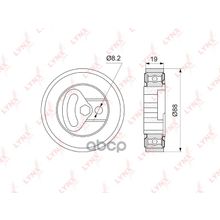 Ролик Натяжной Приводного Ремня Suzuki M13a M16a Grand Vitara Ii   Escudo 1.6 Jb416 Jb420 Jb627 05-   Aerio   Liana 1.3 1.6 Rh413-418 01-   Ps LYNXauto арт. PB5073