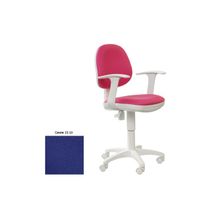 Бюрократ (BURO) Кресло офисное CH-W356AXSN синее белый пластик
