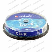 Диск Verbatim CD-R 700MB 52X кейкбокс (10)
