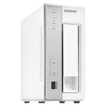 сетевое хранилище QNAP TS-131, 1xSATA HDD 3.5 2.5, 3 ports USB 3.0, 1 port 10 100 1000Mbps, 1 port eSATA, USB Принт сервер