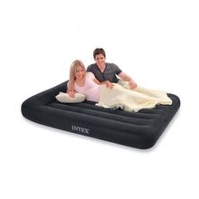 Матрас надувной флокированный с подголовником Intex 66768 "КЛАССИК" , 191х137х23см