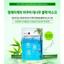 MJCare Маска для лица черный бамбук MJ AQUA BAMBOO black mask 25гр