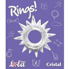 Прозрачное эрекционное кольцо Rings Cristal прозрачный