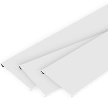 ЦЕСАЛ панель для реечного потолка 100мм белый матовый (4м) (30шт)   CESAL панель для реечного потолка S 100мм белый матовый (4м) (упак. 30шт.)
