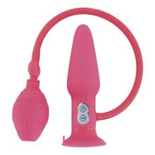 ToyFa Розовая надувная вибровтулка POPO Pleasure - 10 см.