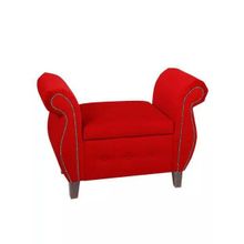 Мебельстория Банкетка Серра-2Т Красный велюр ID - 305568