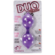 Seven Creations Фиолетовые вагинальные шарики DUO BALLS (фиолетовый)