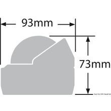 Osculati RITCHIE Explorer extern. compass 23 4 white white, 25.081.12