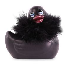 Черный вибратор-уточка I Rub My Duckie 2.0 Paris (239724)